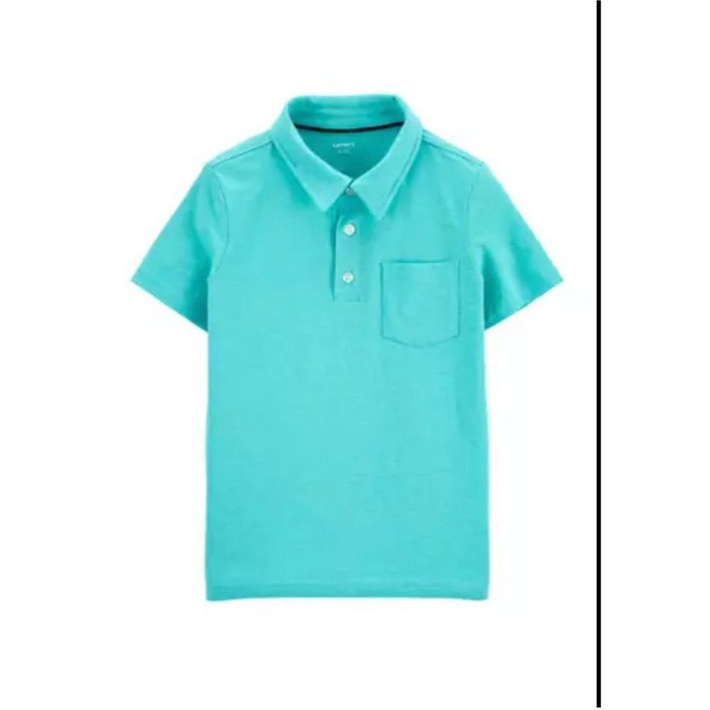 NWT Carters Turquoise pocket Polo Y:6
